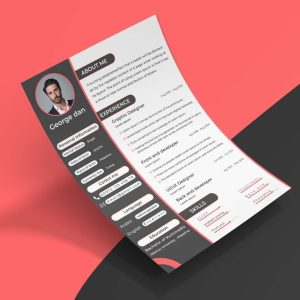 Free Creative CV Template (PSD)